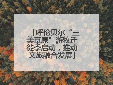 呼伦贝尔“三美草原”游牧迁徙季启动，推动文旅融合发展