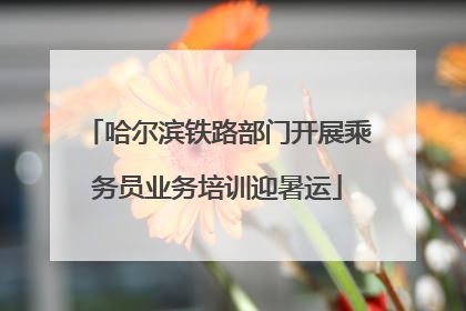 哈尔滨铁路部门开展乘务员业务培训迎暑运