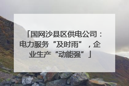 国网沙县区供电公司：电力服务“及时雨”，企业生产“动能强”