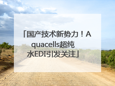 国产技术新势力！Aquacells超纯水EDI引发关注