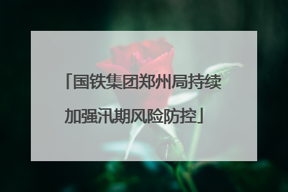 国铁集团郑州局持续加强汛期风险防控