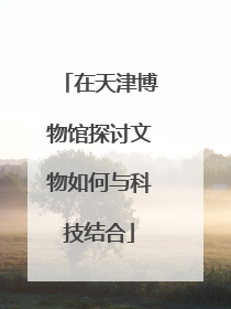 在天津博物馆探讨文物如何与科技结合