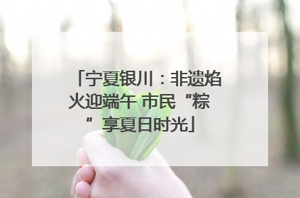 宁夏银川：非遗焰火迎端午 市民“粽”享夏日时光