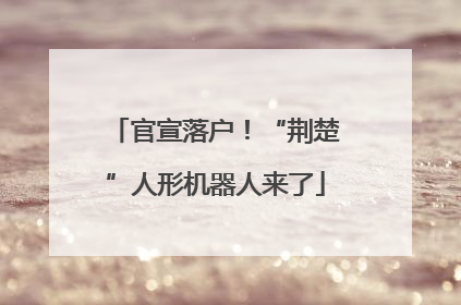 官宣落户！“荆楚”人形机器人来了