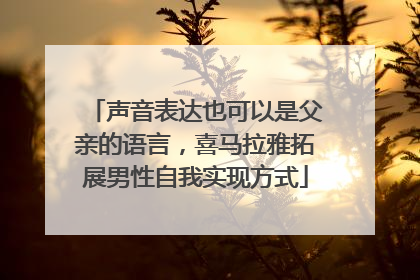 声音表达也可以是父亲的语言，喜马拉雅拓展男性自我实现方式