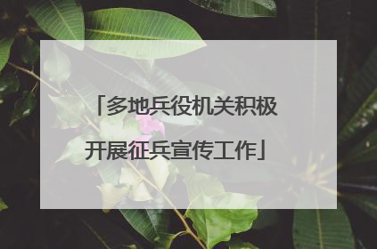多地兵役机关积极开展征兵宣传工作