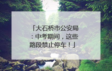 大石桥市公安局：中考期间，这些路段禁止停车！