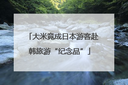 大米竟成日本游客赴韩旅游“纪念品”
