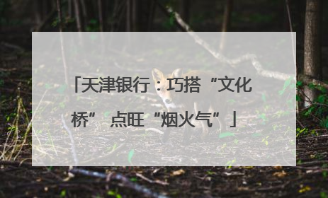 天津银行：巧搭“文化桥” 点旺“烟火气”