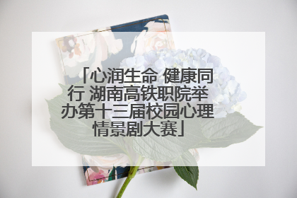 心润生命 健康同行 湖南高铁职院举办第十三届校园心理情景剧大赛