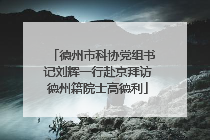 德州市科协党组书记刘辉一行赴京拜访德州籍院士高德利