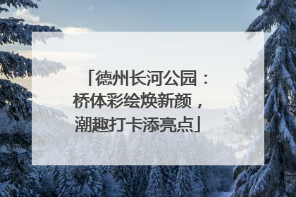 德州长河公园：桥体彩绘焕新颜，潮趣打卡添亮点