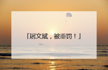屠文斌，被重罚！