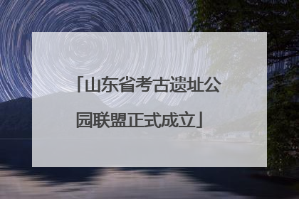 山东省考古遗址公园联盟正式成立