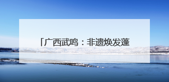 广西武鸣：非遗焕发蓬勃生机 乡村添光彩