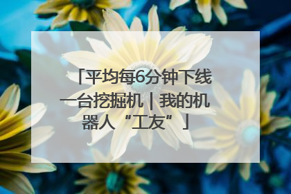 平均每6分钟下线一台挖掘机｜我的机器人“工友”
