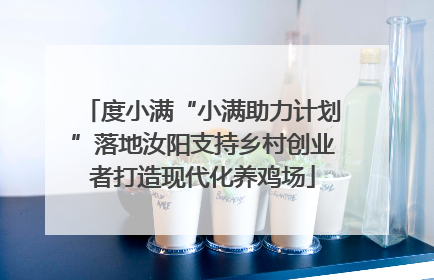 度小满“小满助力计划”落地汝阳支持乡村创业者打造现代化养鸡场