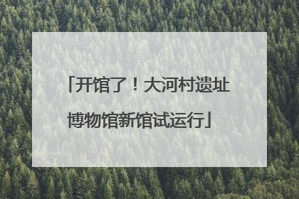 开馆了！大河村遗址博物馆新馆试运行