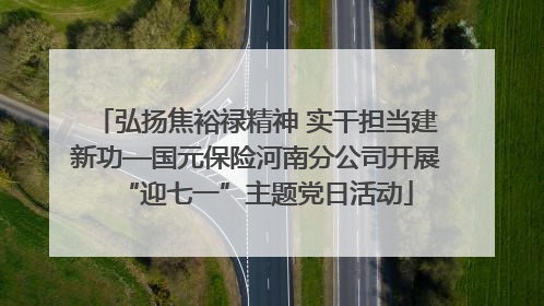 弘扬焦裕禄精神 实干担当建新功—国元保险河南分公司开展“迎七一”主题党日活动
