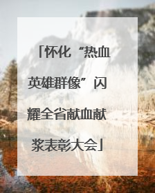 怀化“热血英雄群像”闪耀全省献血献浆表彰大会