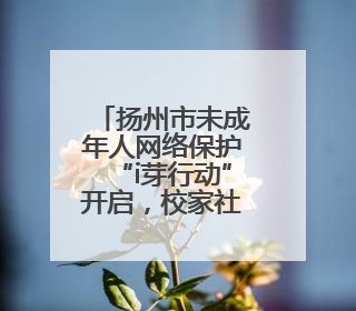 扬州市未成年人网络保护“i芽行动”开启，校家社“网教同向”协同育人主题活动启动