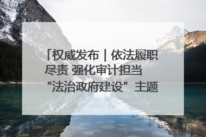 权威发布｜依法履职尽责 强化审计担当 “法治政府建设”主题系列新闻发布会市审计局专场召开
