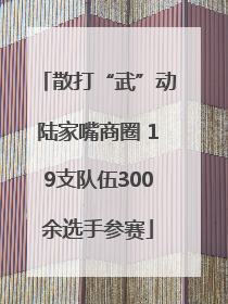 散打“武”动陆家嘴商圈 19支队伍300余选手参赛