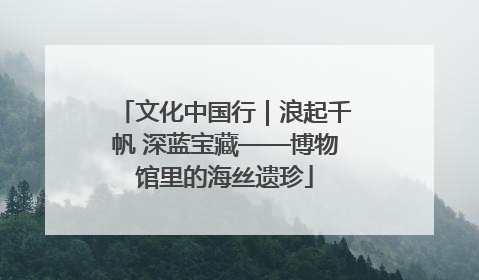 文化中国行｜浪起千帆 深蓝宝藏——博物馆里的海丝遗珍