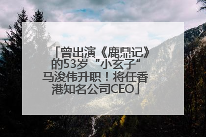 曾出演《鹿鼎记》的53岁“小玄子”马浚伟升职！将任香港知名公司CEO