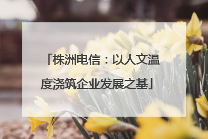株洲电信：以人文温度浇筑企业发展之基