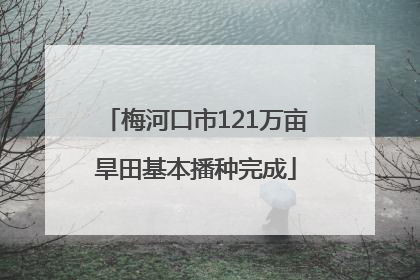 梅河口市121万亩旱田基本播种完成