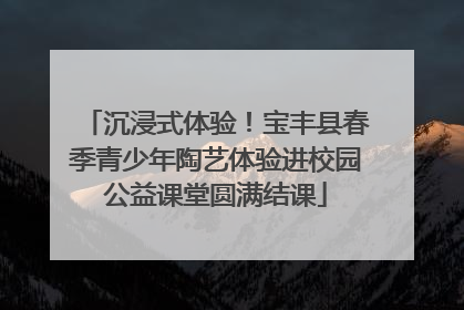 沉浸式体验！宝丰县春季青少年陶艺体验进校园公益课堂圆满结课