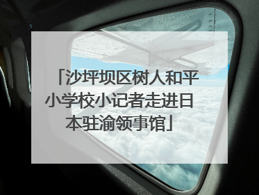 沙坪坝区树人和平小学校小记者走进日本驻渝领事馆