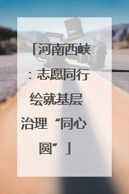 河南西峡：志愿同行 绘就基层治理“同心圆”
