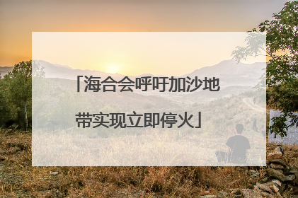 海合会呼吁加沙地带实现立即停火