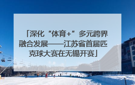 深化“体育+”多元跨界融合发展——江苏省首届匹克球大赛在无锡开赛