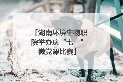 湖南环境生物职院举办庆“七一”微党课比赛