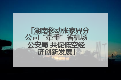 湖南移动张家界分公司“牵手”省机场公安局 共促低空经济创新发展