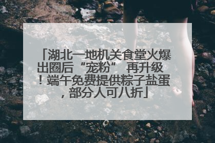 湖北一地机关食堂火爆出圈后“宠粉” 再升级！端午免费提供粽子盐蛋，部分人可八折
