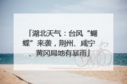 湖北天气：台风“蝴蝶”来袭，荆州、咸宁、黄冈局地有暴雨
