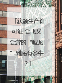 获颁生产许可证 会飞又会游的“鲲龙”到底有多牛？