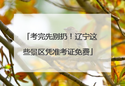考完先别扔！辽宁这些景区凭准考证免费