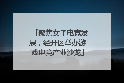 聚焦女子电竞发展，经开区举办游戏电竞产业沙龙