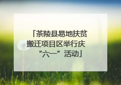 茶陵县易地扶贫搬迁项目区举行庆“六一”活动