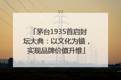 茅台1935首启封坛大典：以文化为锚，实现品牌价值升维