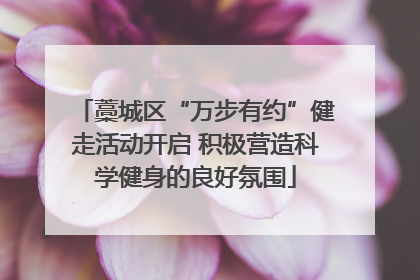 藁城区“万步有约”健走活动开启 积极营造科学健身的良好氛围