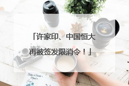 许家印、中国恒大再被签发限消令！