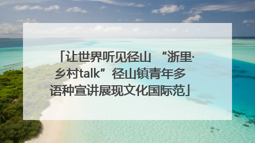 让世界听见径山 “浙里·乡村talk”径山镇青年多语种宣讲展现文化国际范