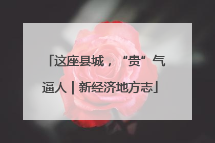 这座县城，“贵”气逼人｜新经济地方志