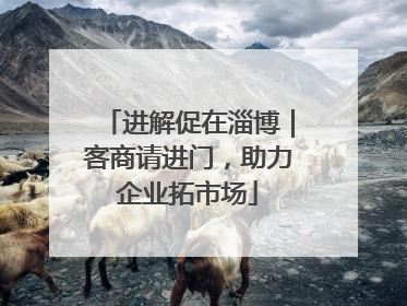 进解促在淄博｜客商请进门，助力企业拓市场